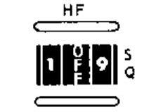 Voice Control Center HF Squelch Control Wheel